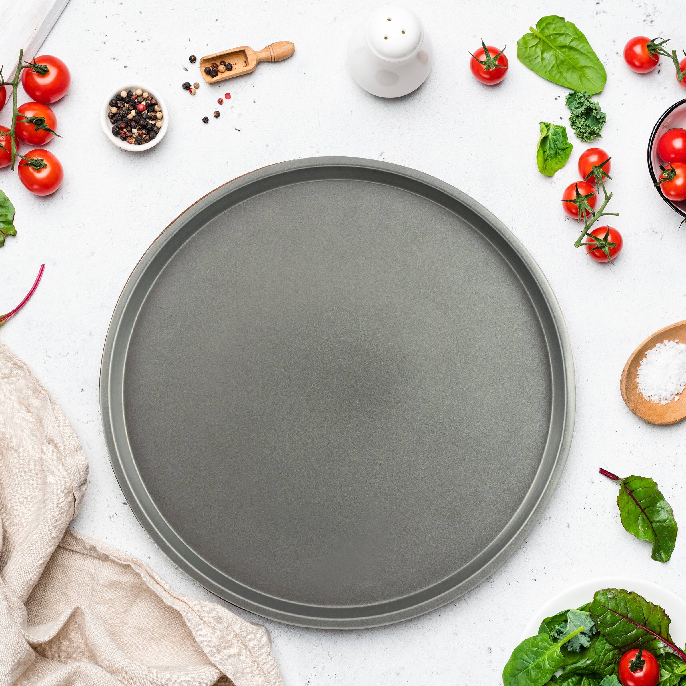 Alt View 3. Range Kleen - Range Kleen B04PZ Nonstick Pizza Pan, 13.25 Inch - Alluring grey color.