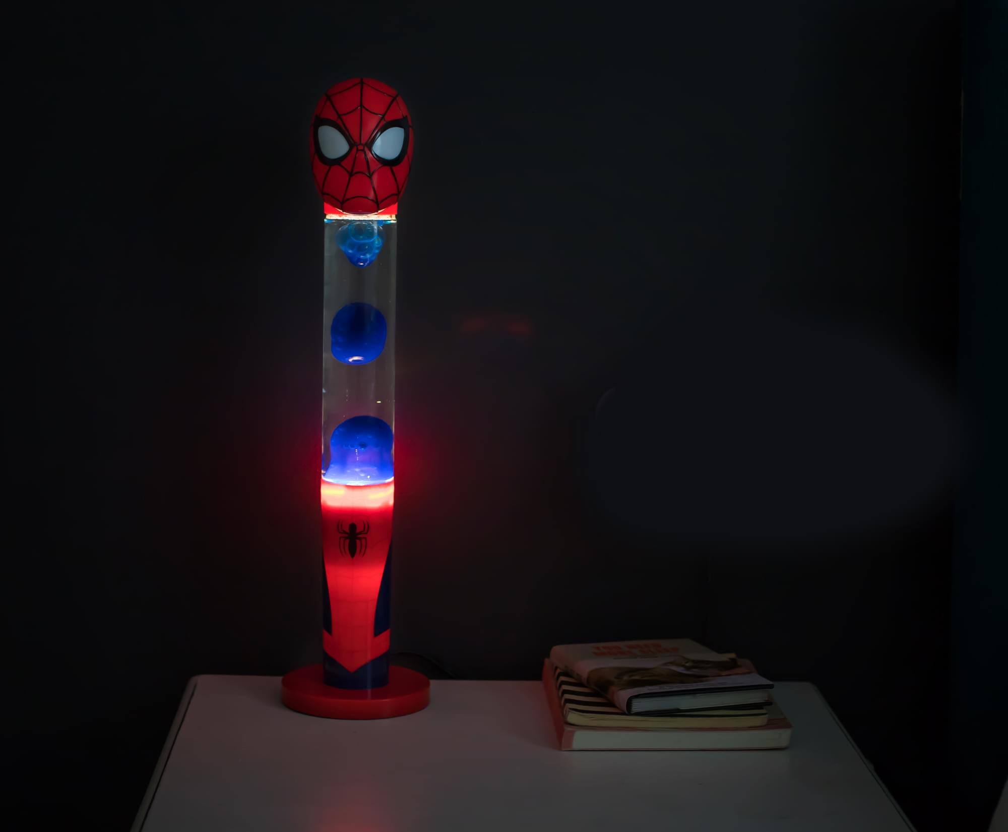 Alt View 1. Marvel - Marvel Spider Man 3D Top Motion Lamp Mood Light | 20 Inches - Red.