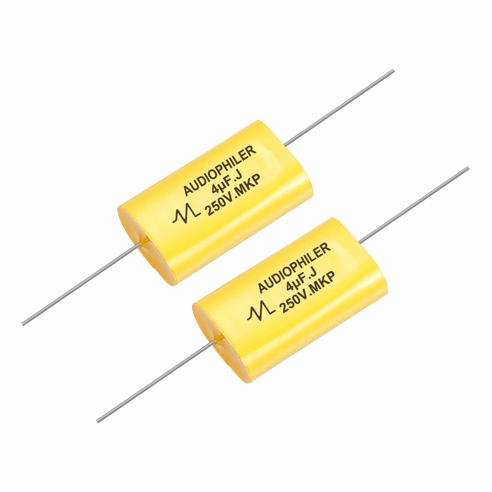Unique Bargains - 2pcs 4uF High-Frequency Divider Capacitor, 287V Audio Speaker Crossover Non-Polarity Polypropylene MKP Film Capacitors - Yellow price history on PriceWatchPro