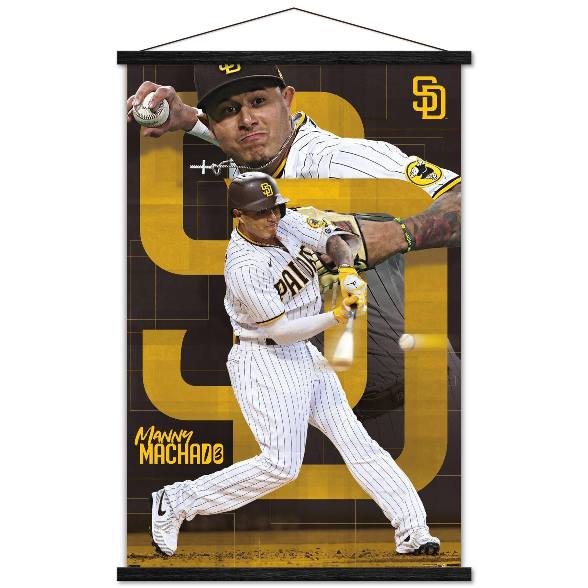 Manny Machado San Diego Padres 24" x 34.75" Magnetic Framed Player Poster
