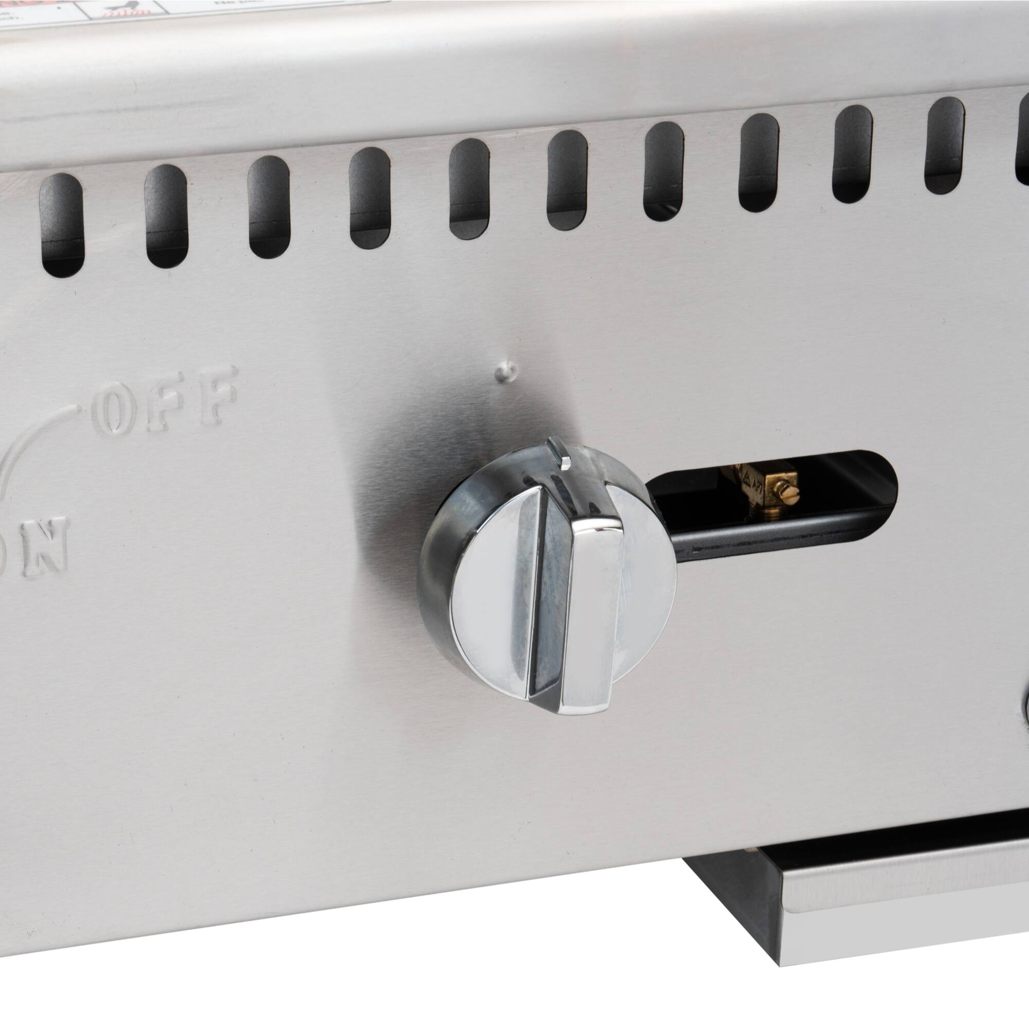 Alt View 4. Koolmore - 18 in. Natural Gas 1-Burner Griddle with 30,000 BTU in Stainless-Steel (KM-GG1-18M) - Silver.