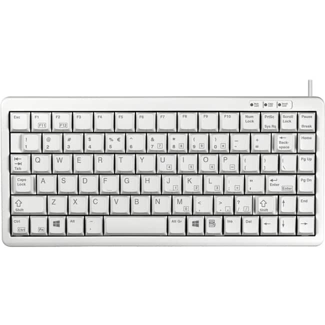 CHERRY - G84-4100 Ultraslim Wired Keyboard - Compact, 83 position Key Layout, NoCompact with 'Windows keys' - Light Gray price history on PriceWatchPro