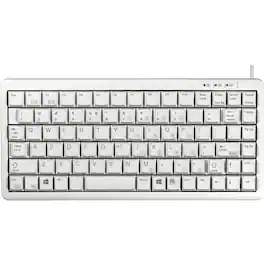 CHERRY - G84-4100 Ultraslim Wired Keyboard - Compact, 83 position Key Layout, NoCompact with 'Windows keys' - Light Gray