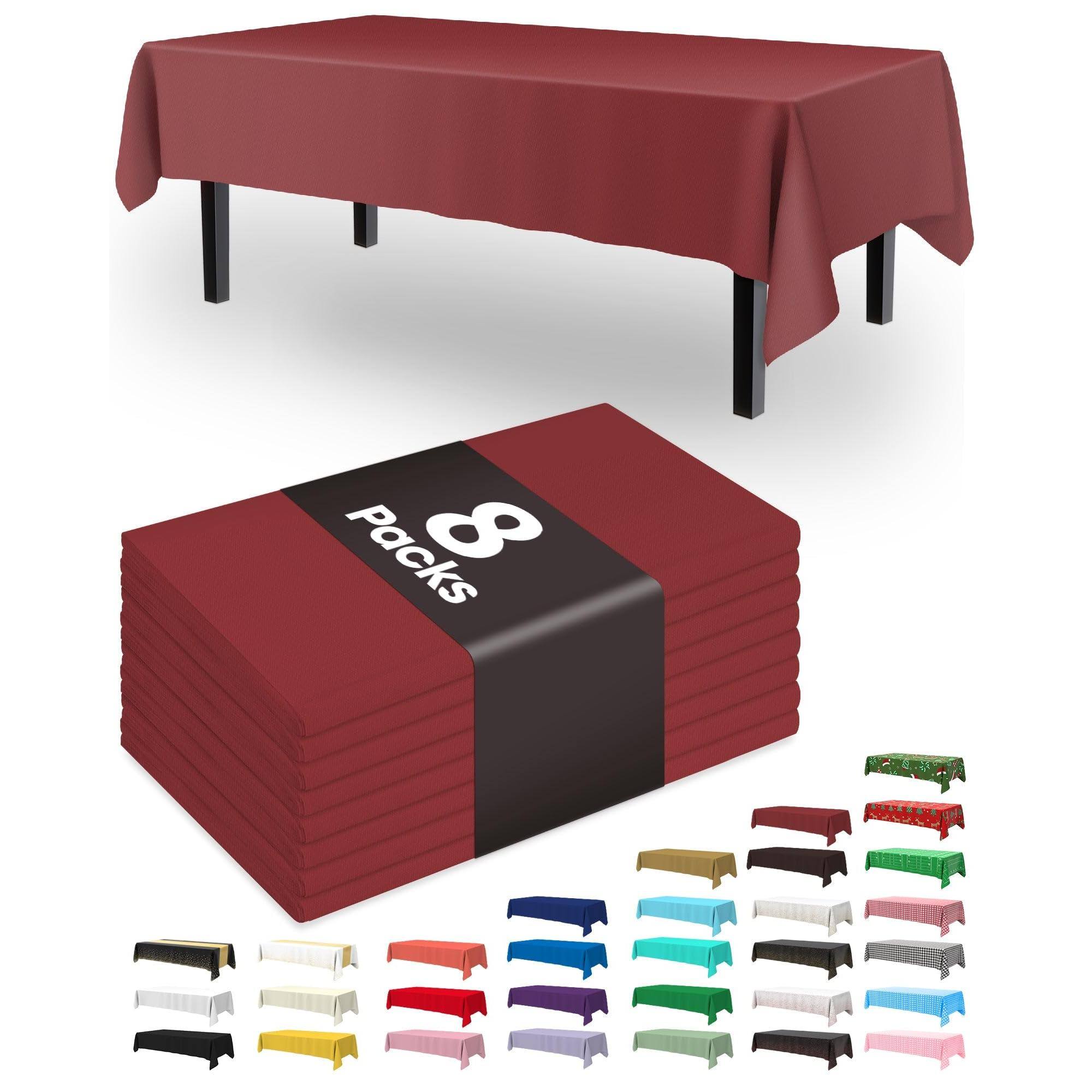 Burgundy-54" X 108" Rectangle