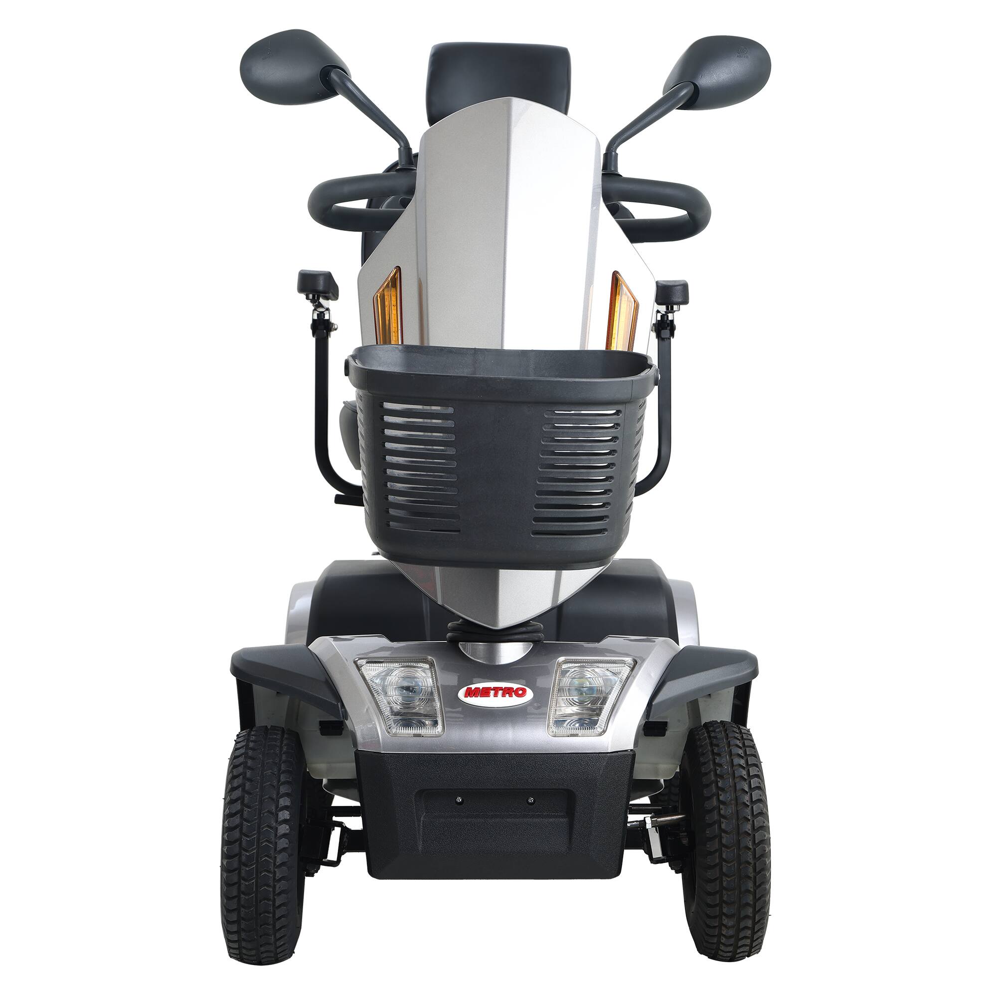 Angle. Loheer - Loheer Heavy Duty Mobility Scooter Grey Four Wheel Bariatric Electric Scooter for Adults - Grey.