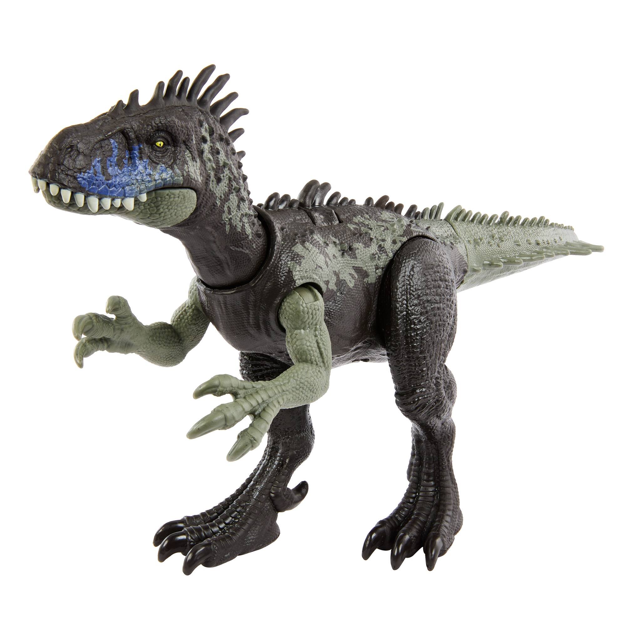 Left. Jurassic World - Wild Roar Dinosaur Sound and Attack Action Figure - Styles May Vary.