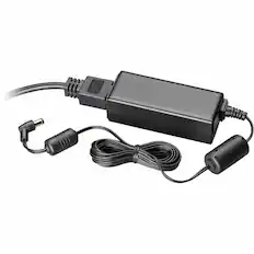 Front. HP - Poly 25W Power Supply - Black - 120 V AC Input - 48 V DC Output - 25 W.