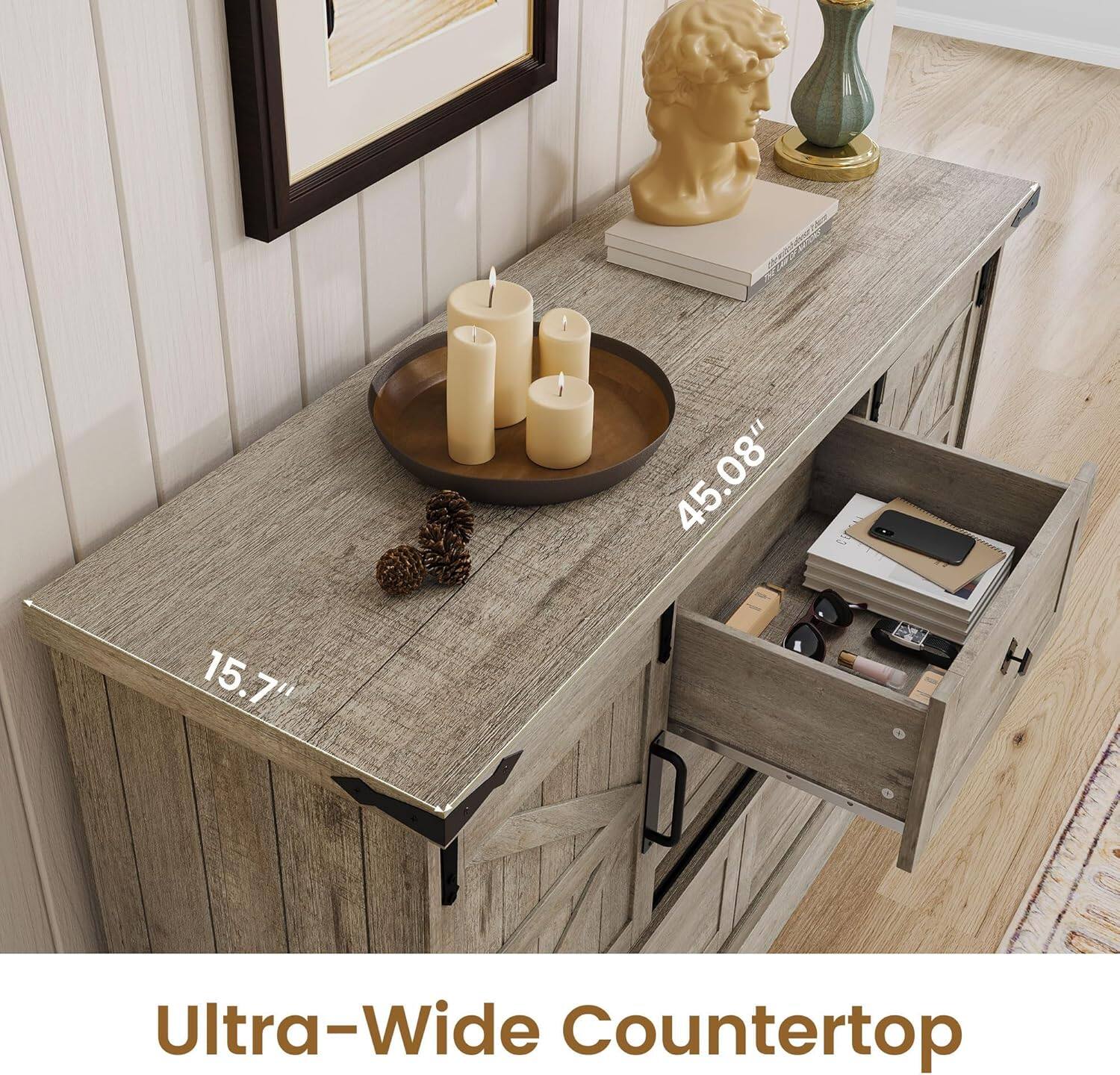 Ultra-Wide Countertop

45.08" W x 15.7" D