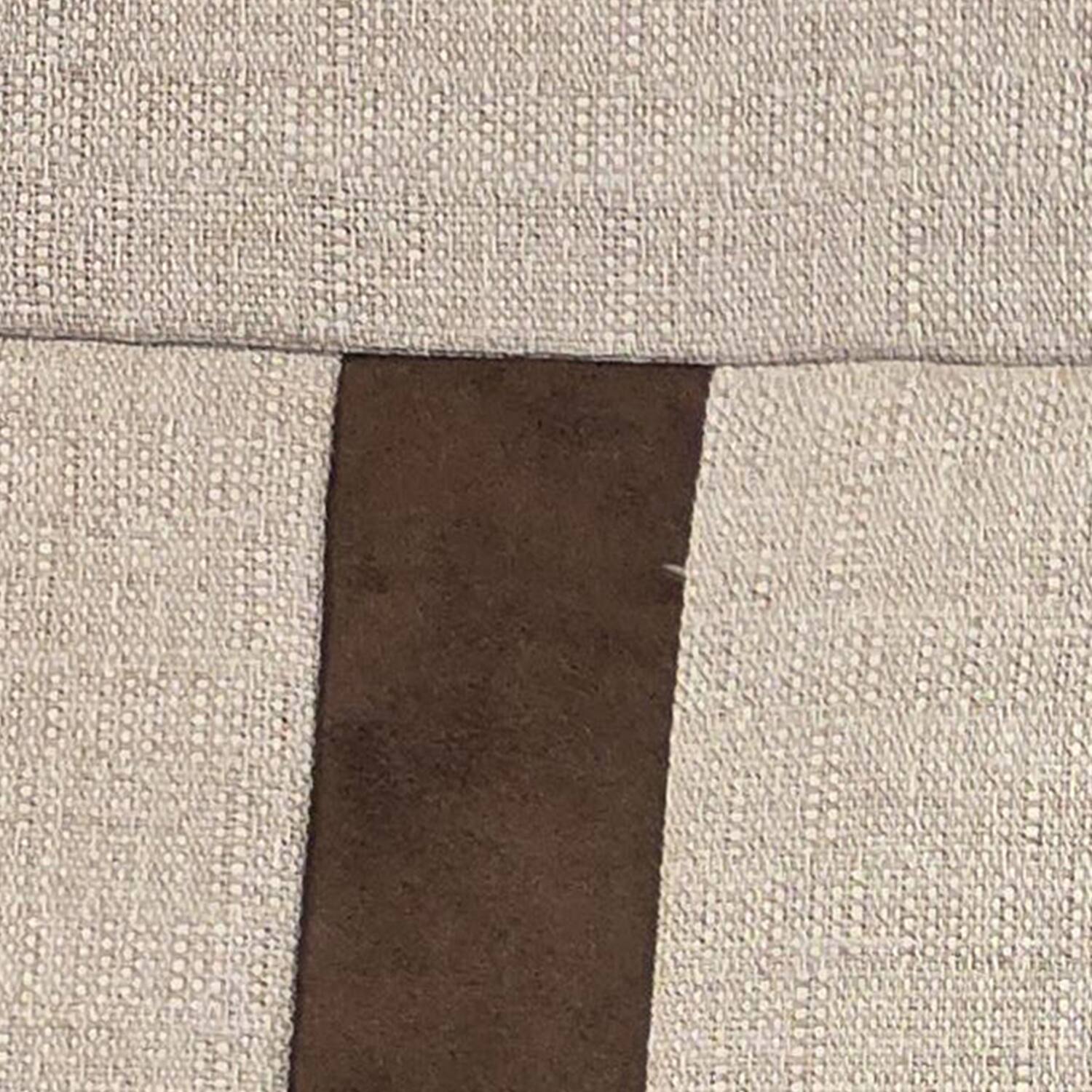 Alt View 1. RLF Home - RLF Home Denton Flat Line Window Valance 100% Cotton Rod Pocket 50" x 17" Beige - Beige.