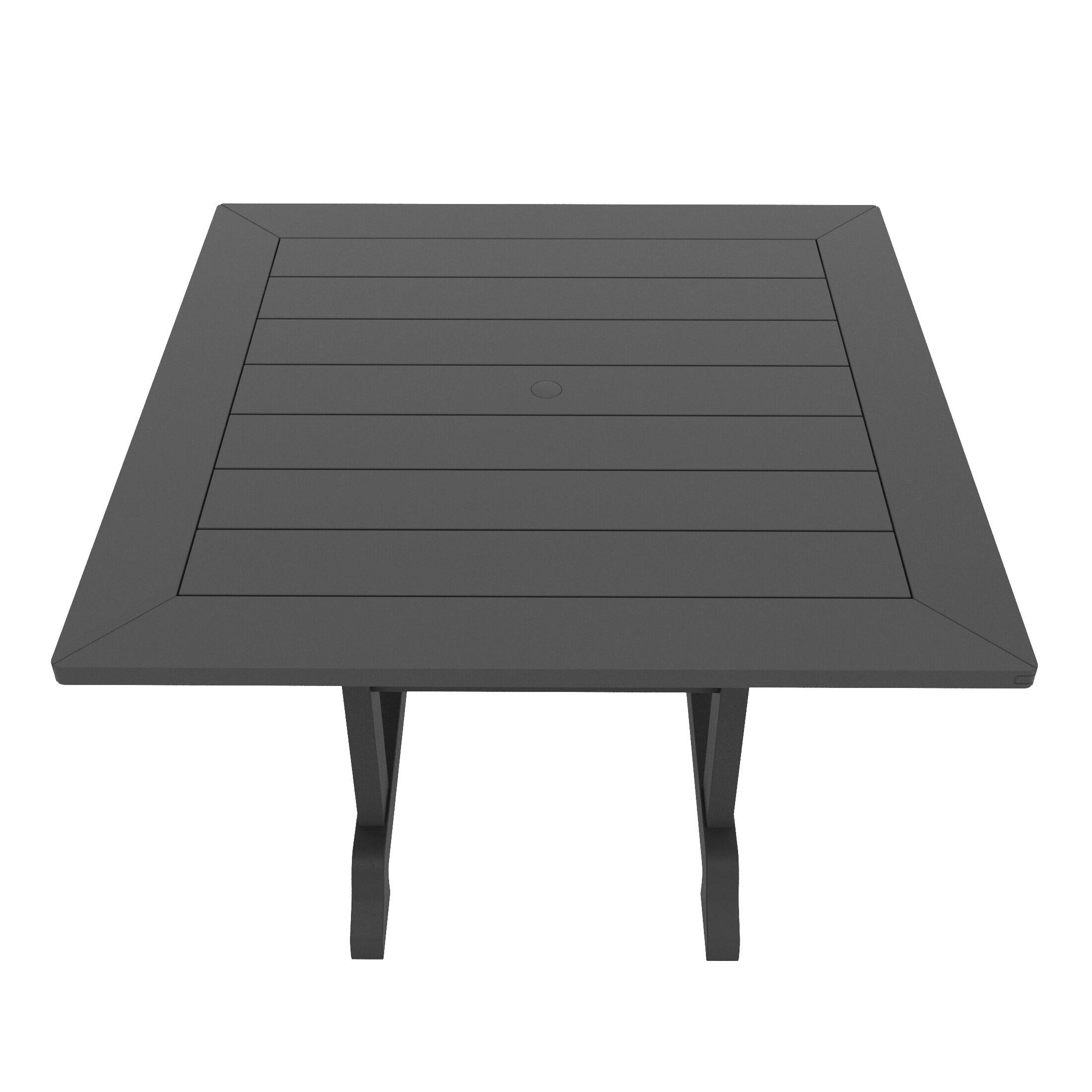 Alt View 1. WestinTrends - WestinTrends Malibu 43" Outdoor Patio Square Dining Table - Gray.