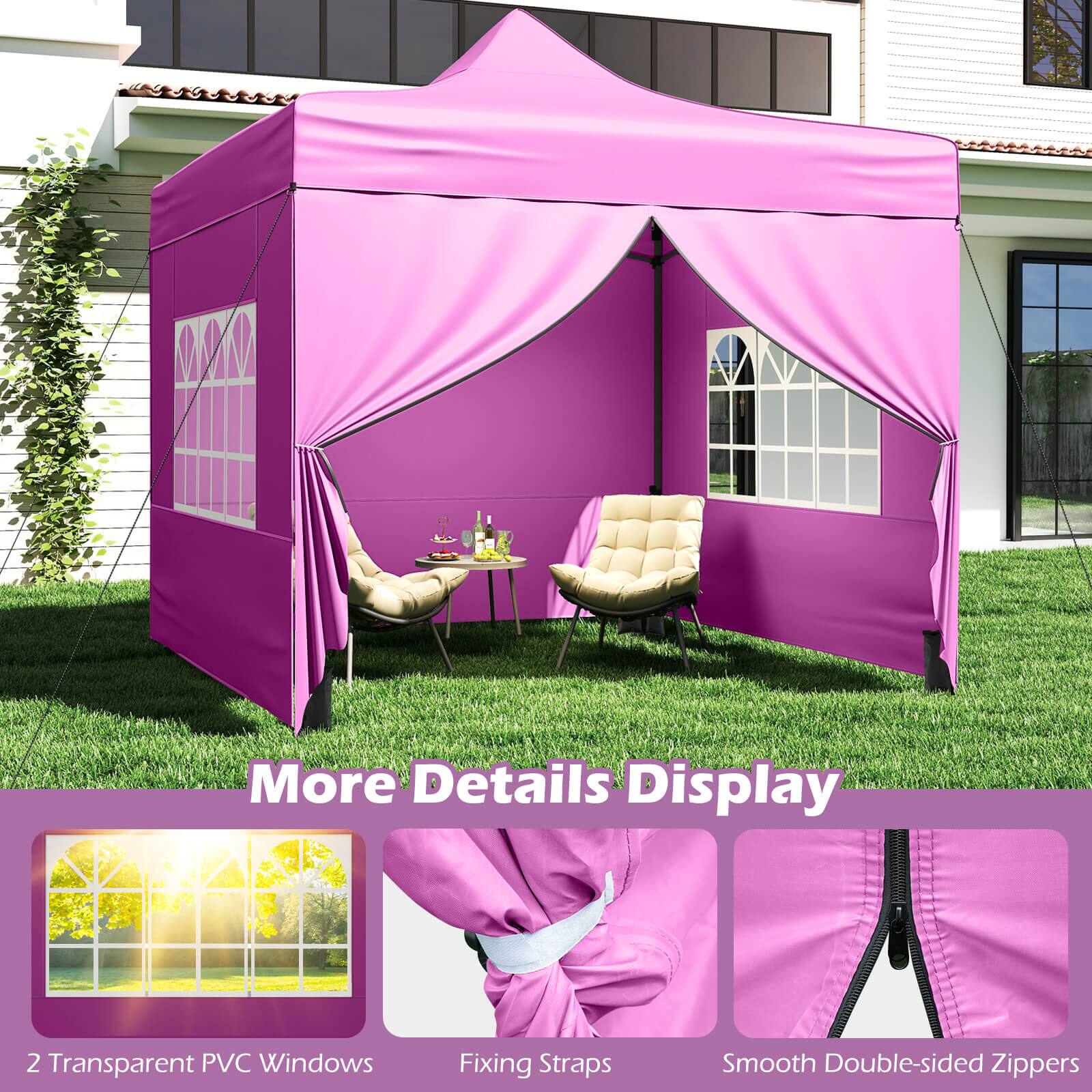 More Details Display

2 Transparent PVC Windows

Fixing Straps

Smooth Double-sided Zippers
