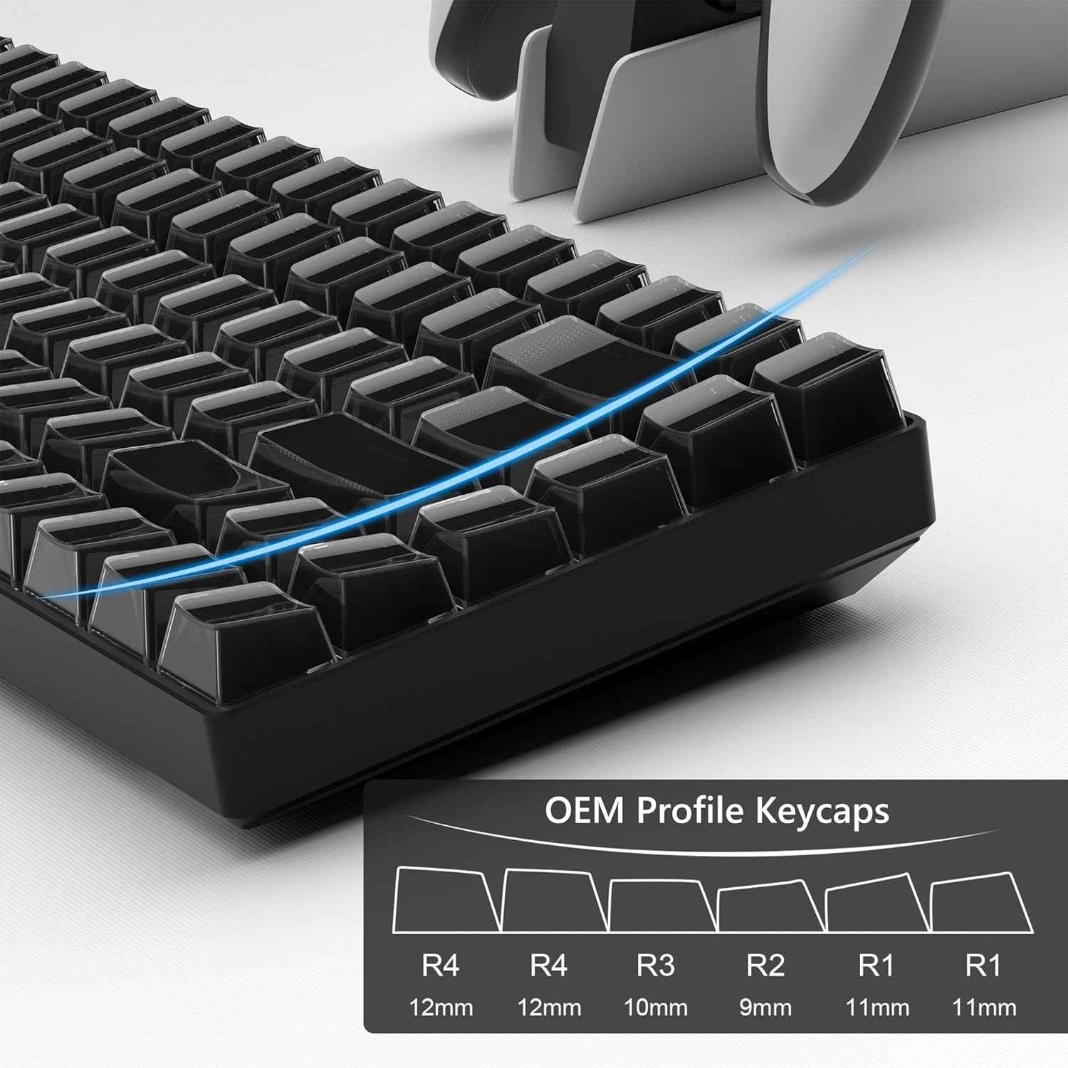EM Profile Keycaps  
R4 12mm  
R4 12mm  
R3 10mm  
R2 9mm  
R1 11mm  
R1 11mm