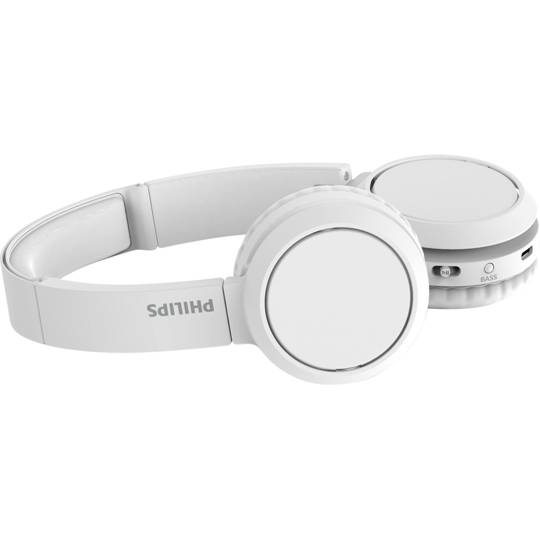Alt View 16. Philips - TAH4205WT Wireless Over-the-head Headphones - White.
