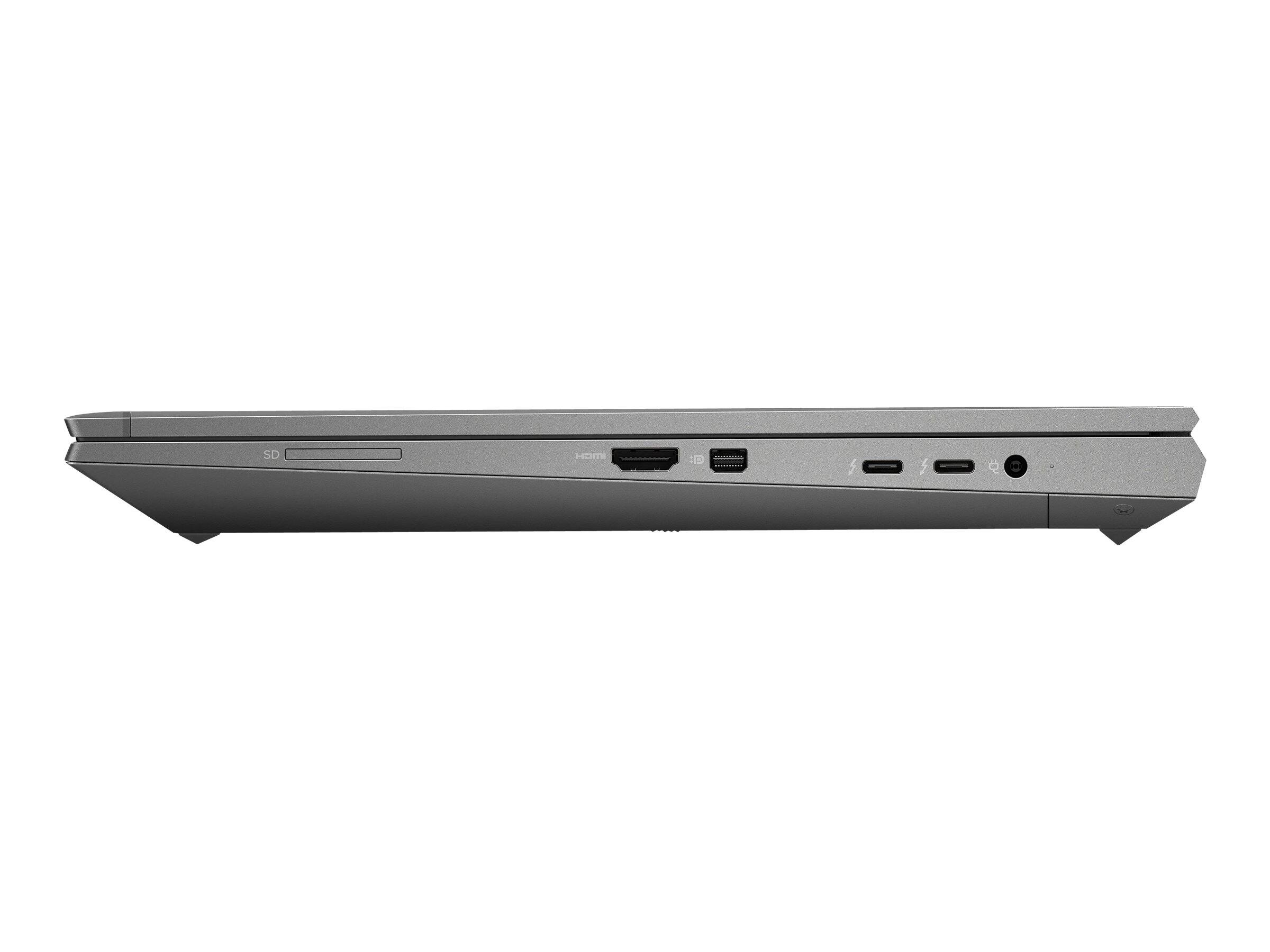 Alt View 5. HP - ZBook Fury 15 G7 15.6" UHD IPS Intel i7-10850H 48GB 512GB SSD NVIDIA Quadro T2000 Max-Q Design Windows 11 Pro Laptop - Gray.