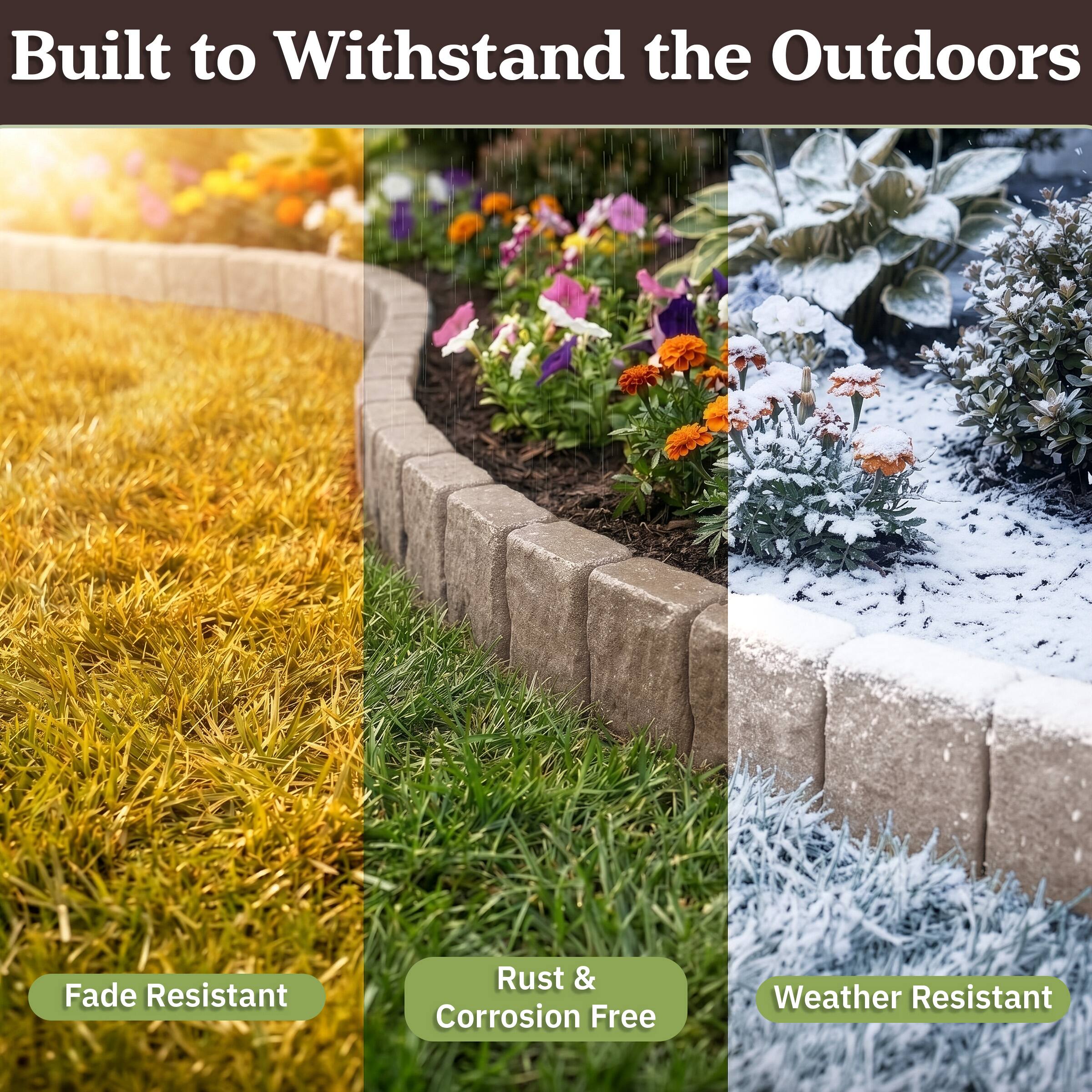 Built to Withstand the Outdoors

- Fade Resistant
- Rust & Corrosion Free
- Weather Resistant