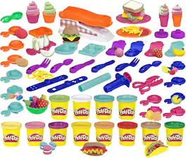 Play-Doh - Kitchen Creations Fun Factory Playset with 12 Cans and 42 Tools (Exclusive)