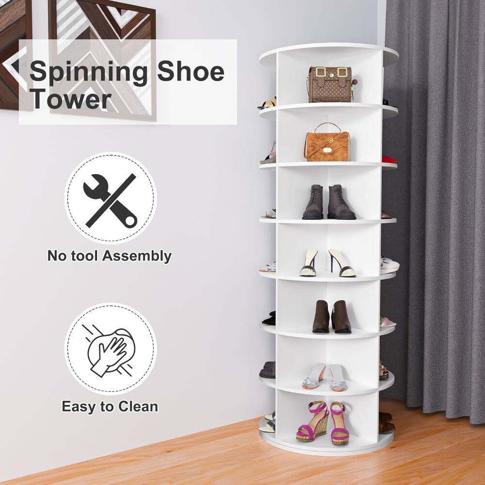 Spinning Shoe Tower  
No tool Assembly  
Easy to Clean
