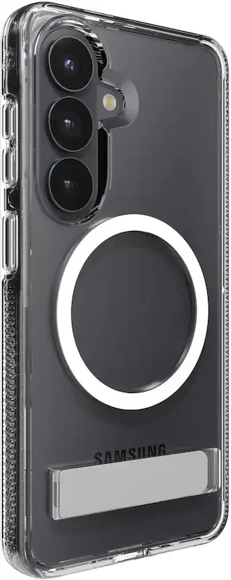 ZAGG - Crystal Palace Snap Case with Kickstand for Samsung Galaxy S26 - Clear ZAGG - Crystal Palace Snap Case with Kickstand for Samsung Galaxy S26 - Clear