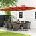 Alt View 4. Costway - 10 Pieces Patio Wicker Dining Set with Double-Sided Patio Umbrella 8 Armchairs - Orange,Mix Brown.