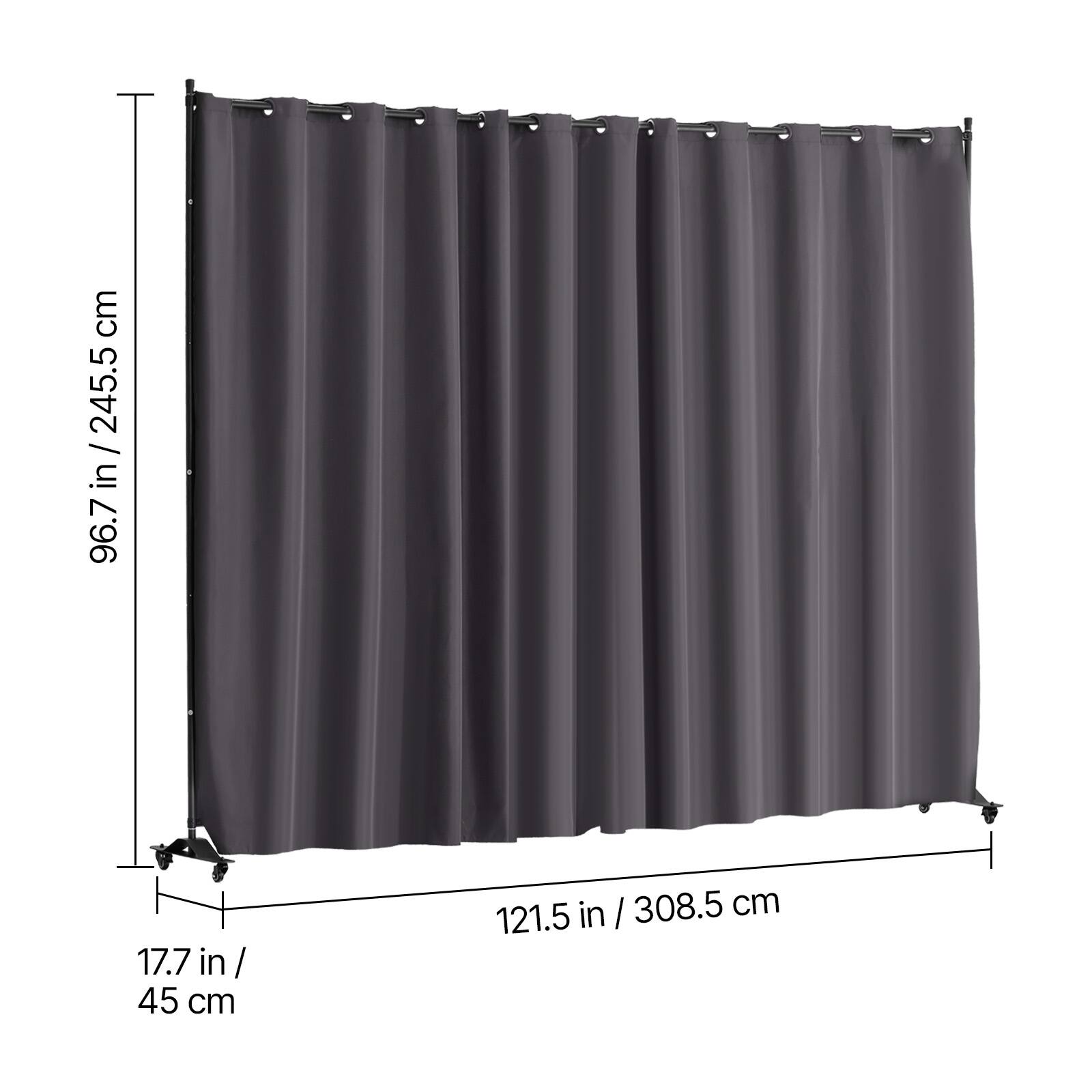 cm 6.7in / 245.5 / in 96.7 17.7 in / 45 cm in 308.5 cm 121.5