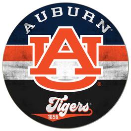 Jardine - Auburn Tigers 20'' x 20'' Retro Logo Circle Sign - Navy