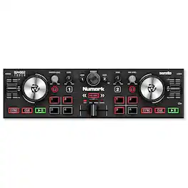 Numark - DJ2GO2 Touch Pocket DJ Controller with Touch Capacitive Jog Wheels
