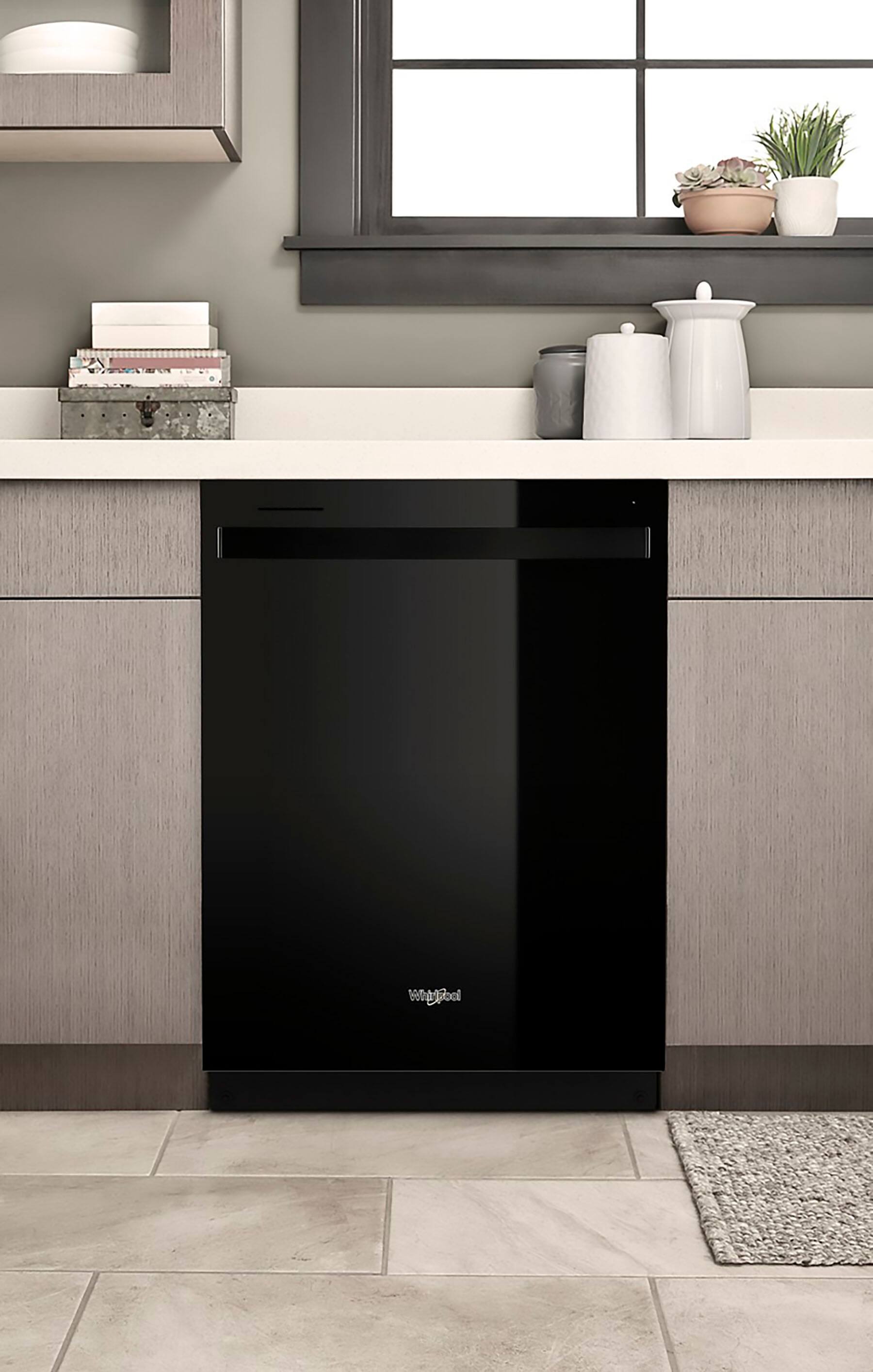 Alt View 18. Whirlpool - 24" Top Control Built-In Stainless Steel Tub Dishwasher with 3rd Rack, Large Capacity, 47 dBA - Black.
