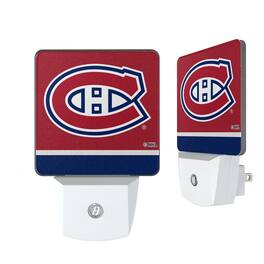 Keyscaper - Montreal Canadiens Stripe Design Nightlight 2-Pack - Multicolor