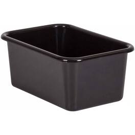 Teacher Created Resources - Black Small Plastic Storage Bin