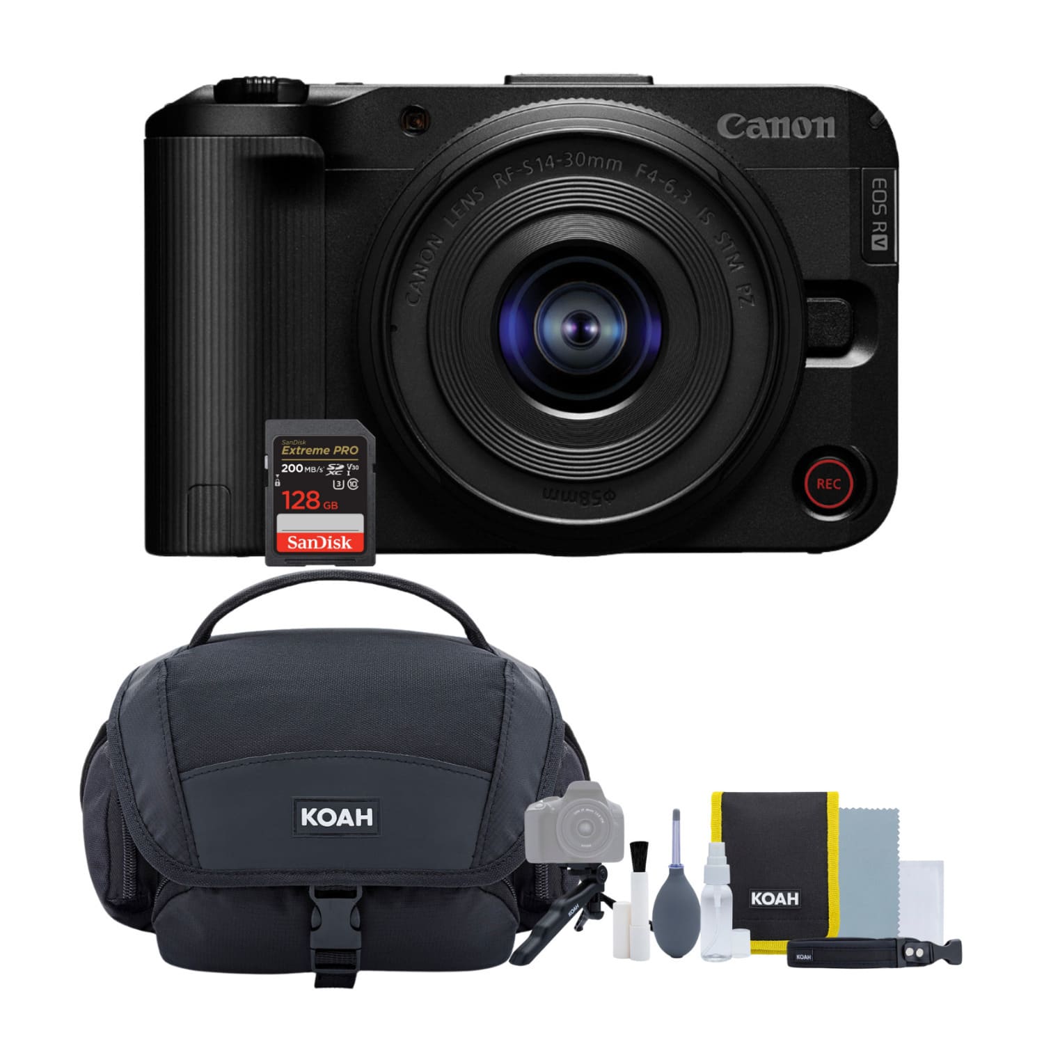 Canon - EOS R50 V Mirrorless Camera with 14-30mm f/4-6.3 Lens Bundle