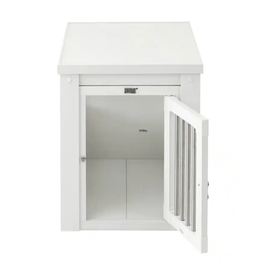 New Age Pet ECOFLEX Dog Crate End Table Antique White Small - Best Buy
