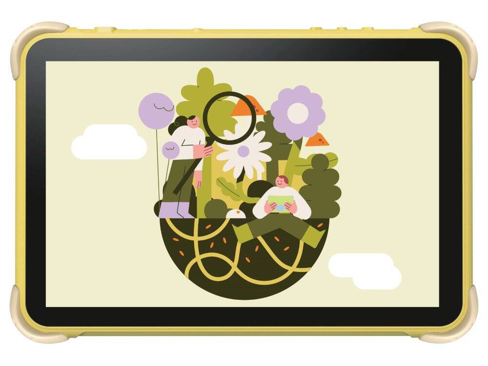 Angle. Kodak - KT102 10.1" 800*1280 4GB+64G Android 15 Kids Tablet - Lemon Yellow.