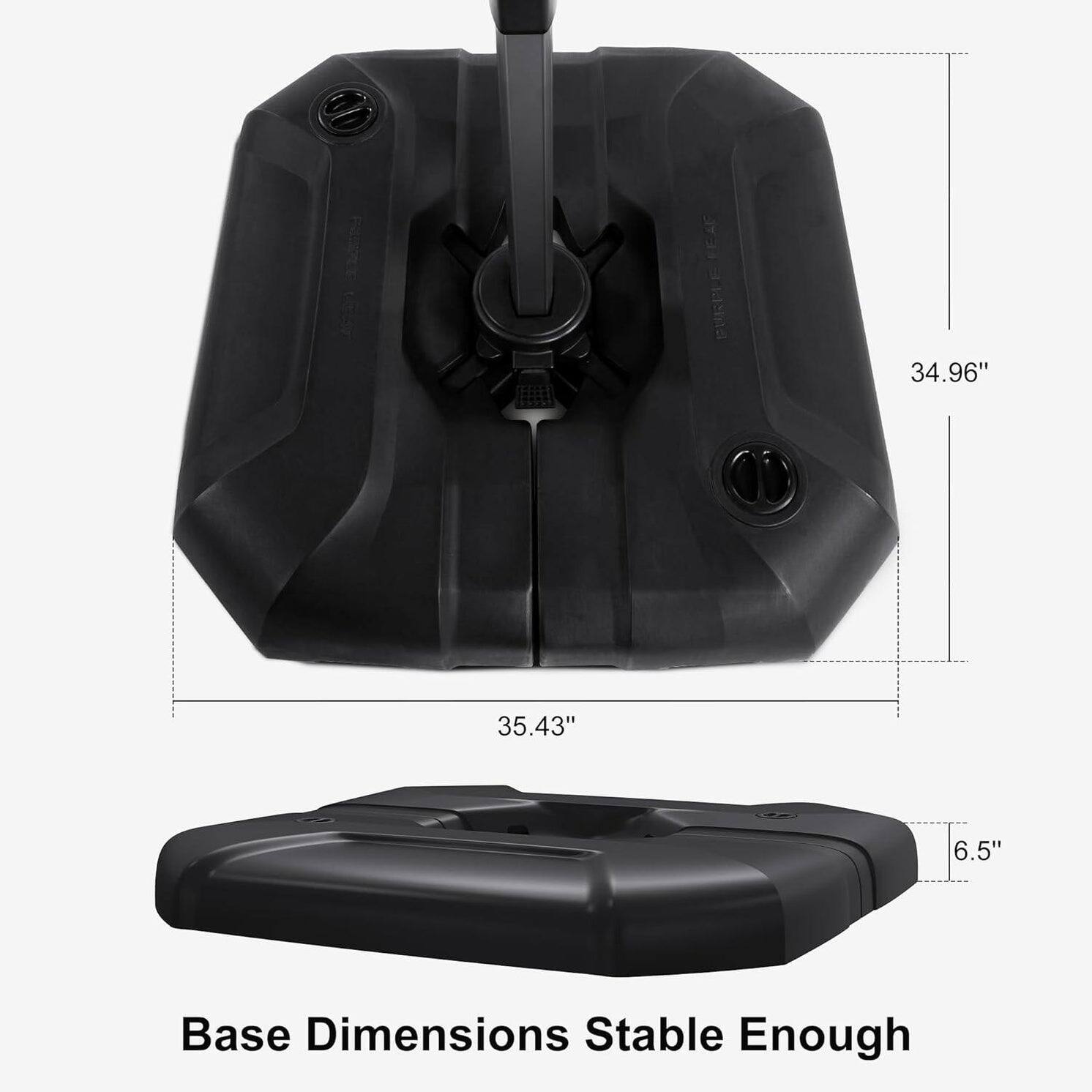 Base Dimensions Stable Enough

34.96" x 35.43" x 6.5"