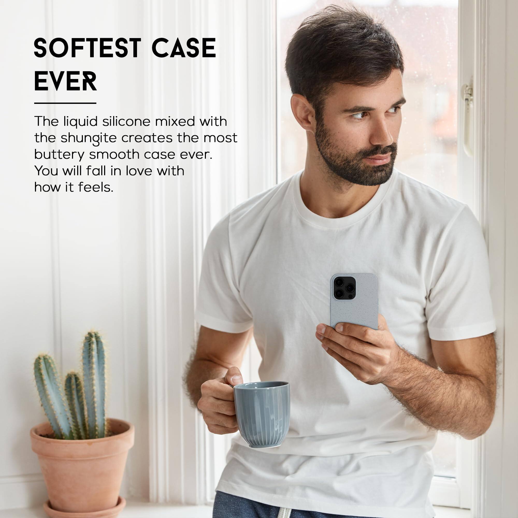SOFTEST CASE EVER

The liquid silicone mixed with the shungite creates the most buttery smooth case ever. You will fall in love with how it feels.