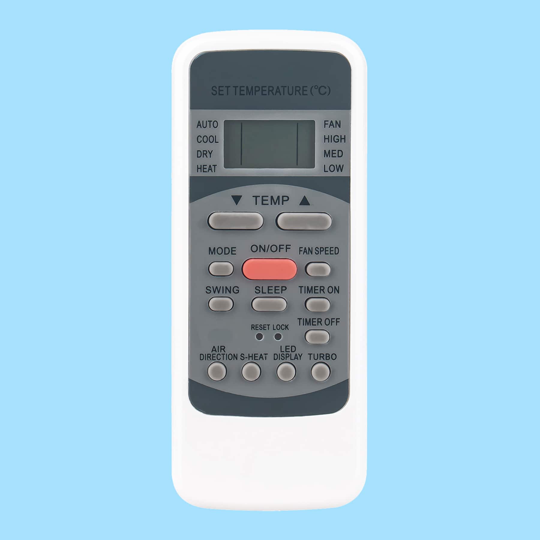 ALLIMITY - R51I4BGE Universal Replacement Remote, Fit for Midea Danby Miller TGM Pridiom Air Conditioner MAW08V1DWT MAW10V1QWT - Black