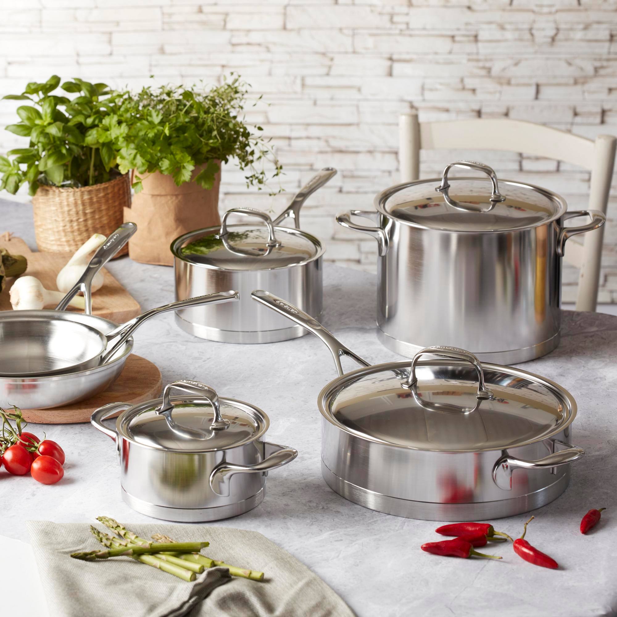 Alt View 4. Demeyere - Demeyere Atlantis Proline 7 5.1-qt Stainless Steel Saute Pan with Helper Handle - Stainless Steel.