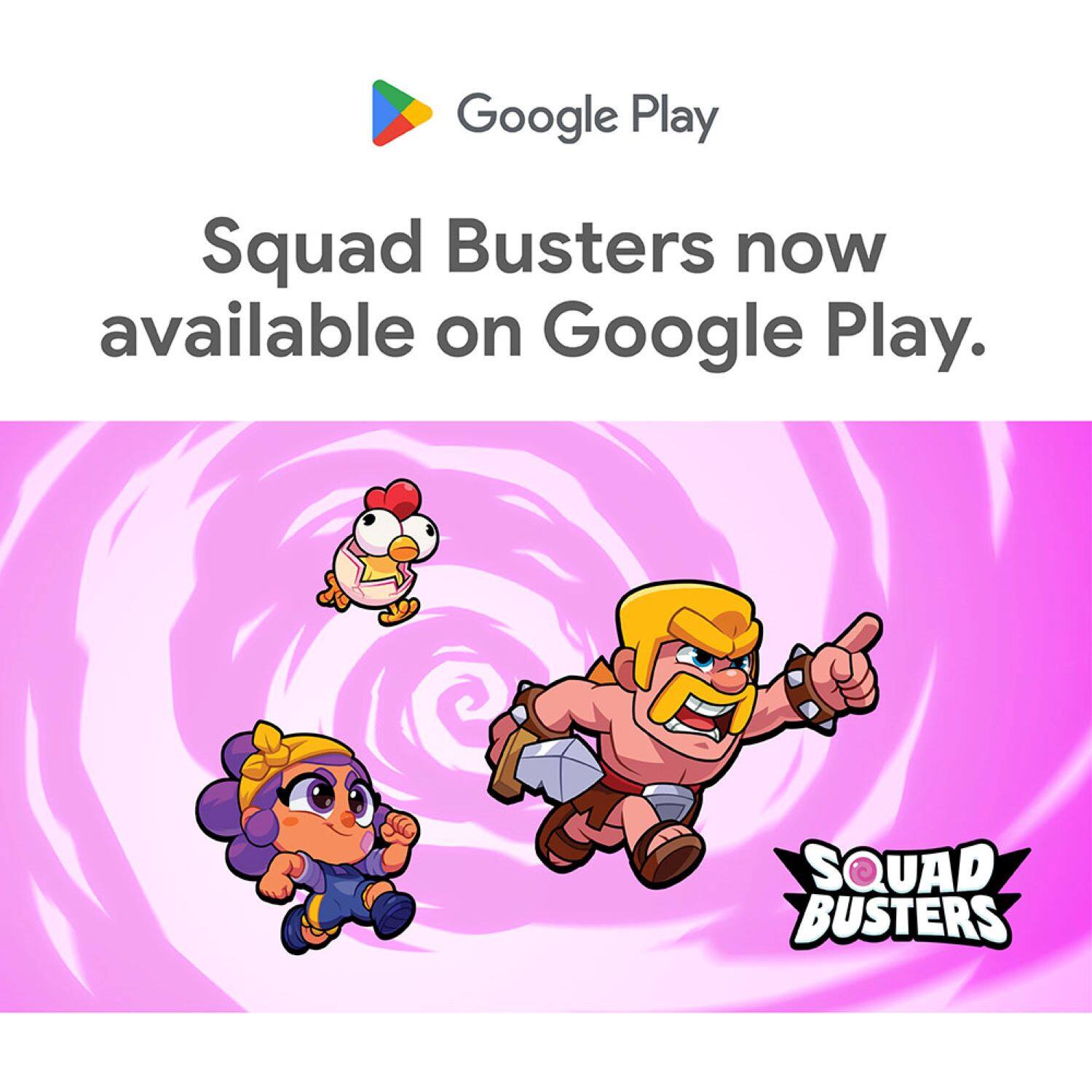 Google Play now offers Squad Busters, a new game available for download.