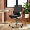 Front. Branch Furniture - Branch Ergonomic Chair – Adjustable Office Chair for All-Day Comfort with Lumbar Support and Recycled Mesh Back - Black.