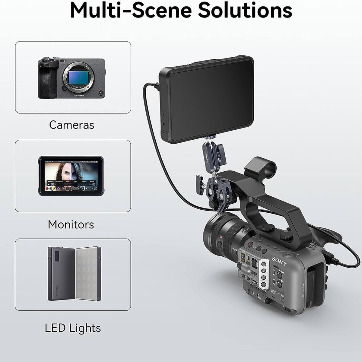 Multi-Scene Solutions

Cameras

Monitors

LED Lights