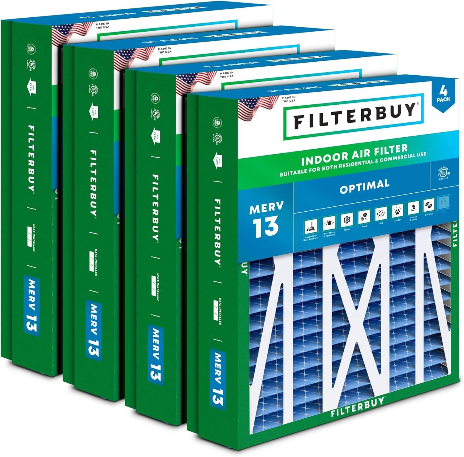FILTERBUY - MERV 13 FILTERBUY SATERITALLES MERV 13 FILTERBUY BATE INSTALLES MERV 13 MANT IN THE USA - A 4 RARE - ... -- PACK FILTERBUY AIR FILTER USE INDOOR & COMMERCIAL BOTH RESIDENTIAL FOR SUITABLE OPTIMAL MERV FILTERBUY 13 FILTERBUY