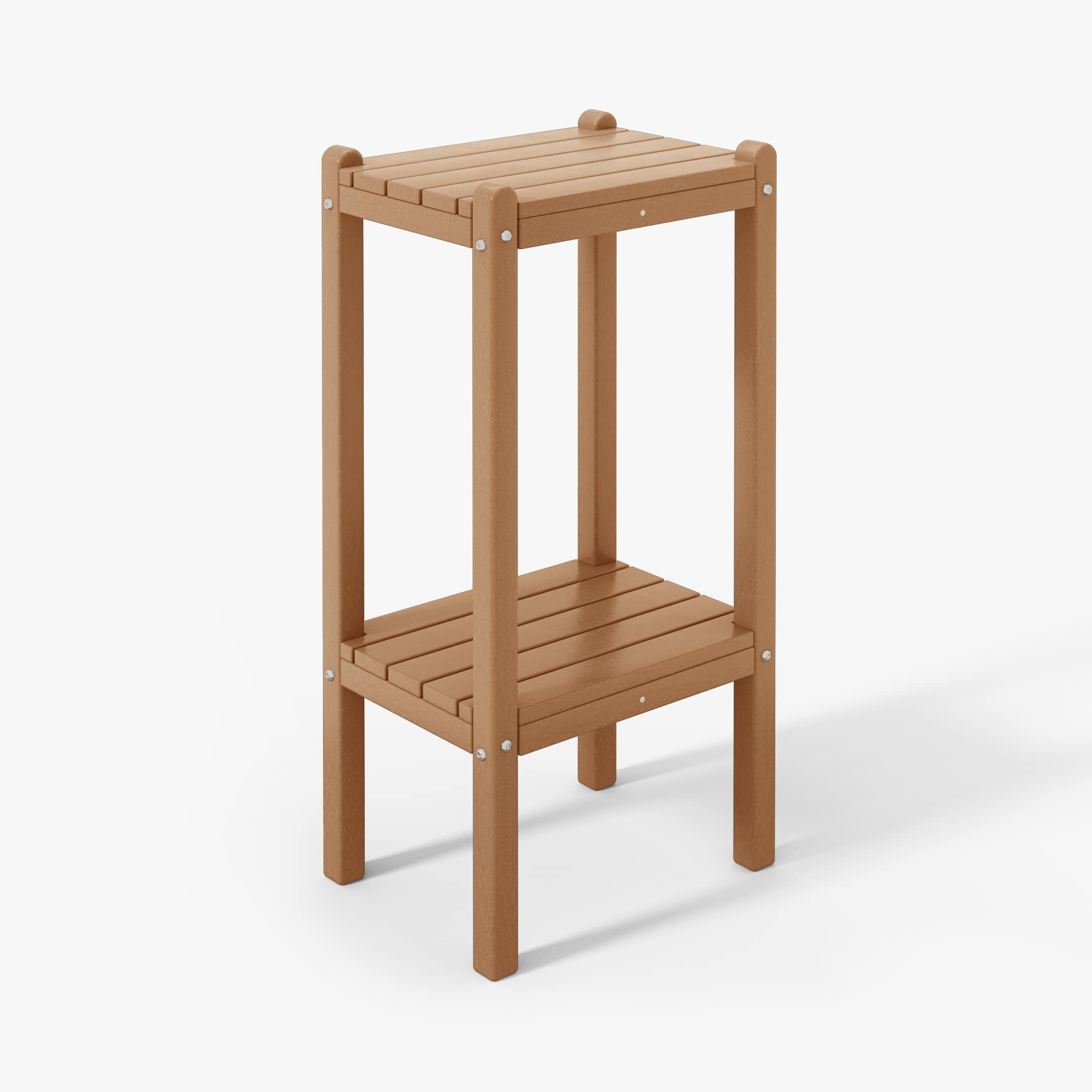 "WestinTrends - Malibu 36"" Outdoor Adirondack HDPE 2-Tier Patio Side Table - Teak" price history on PriceWatchPro