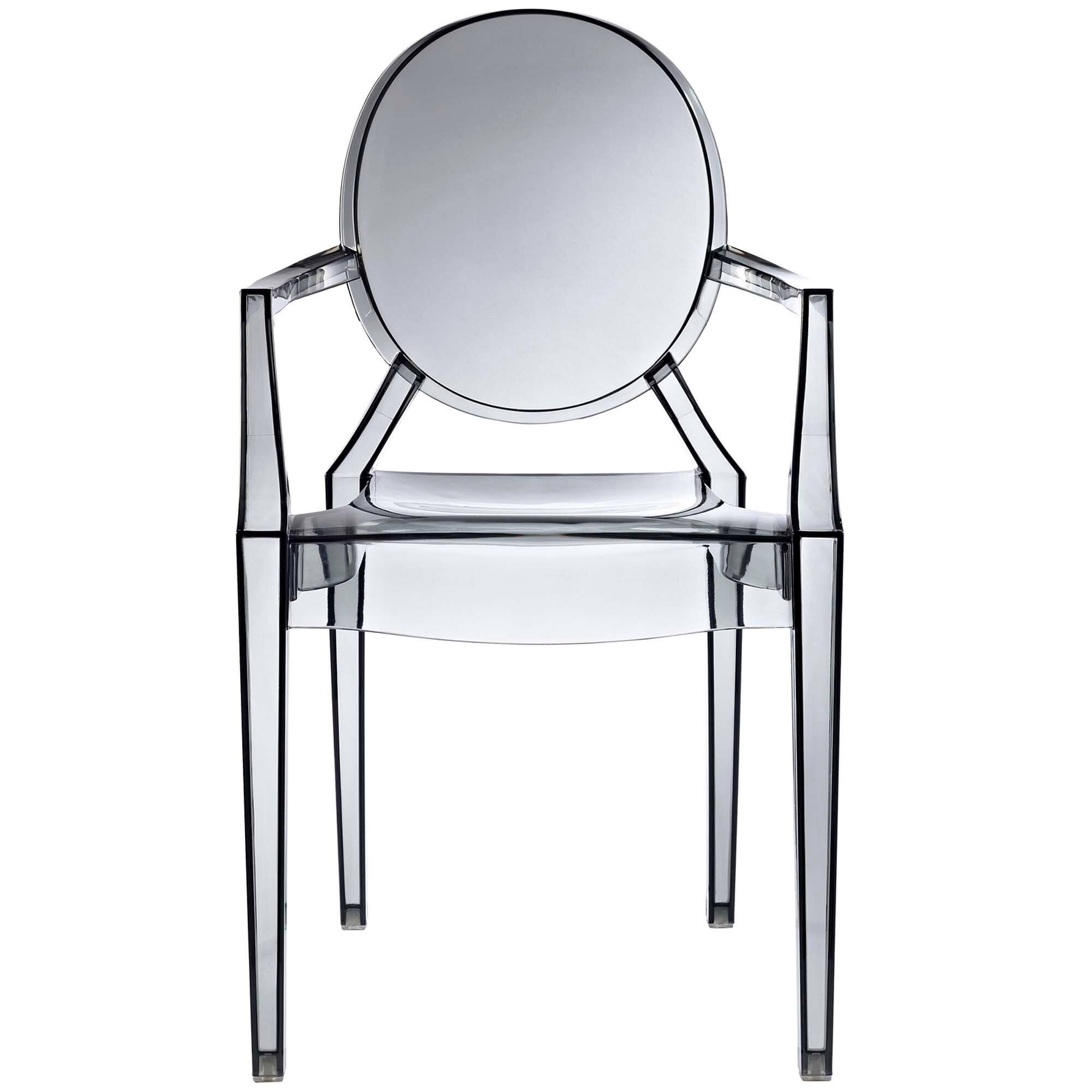 Alt View 2. Modway - Casper Dining Armchair by Modway - Smoke.