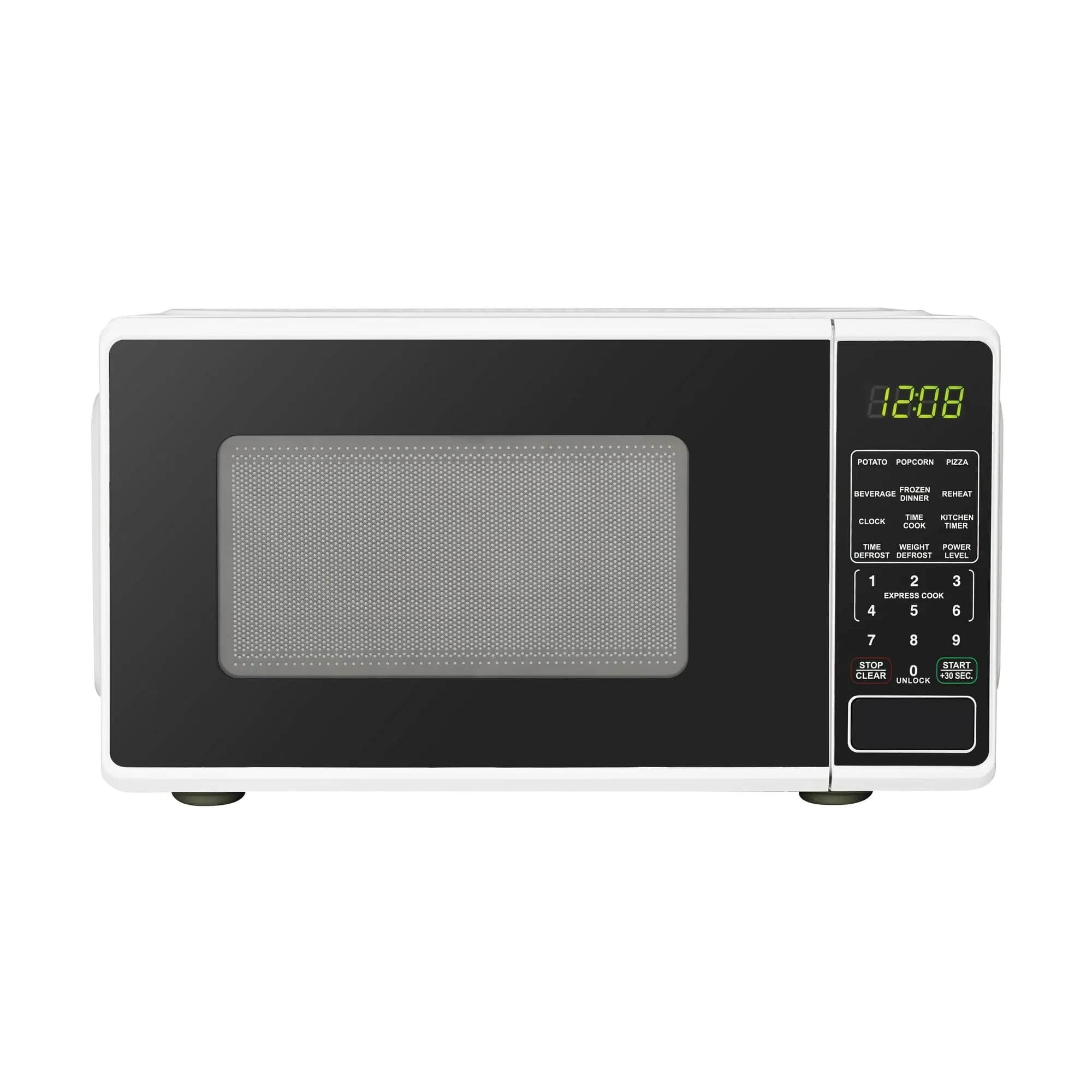 Forest'nSky - 0.7 Cu Ft 700W Countertop Microwave, Sensor Cook, Easy Clean - White