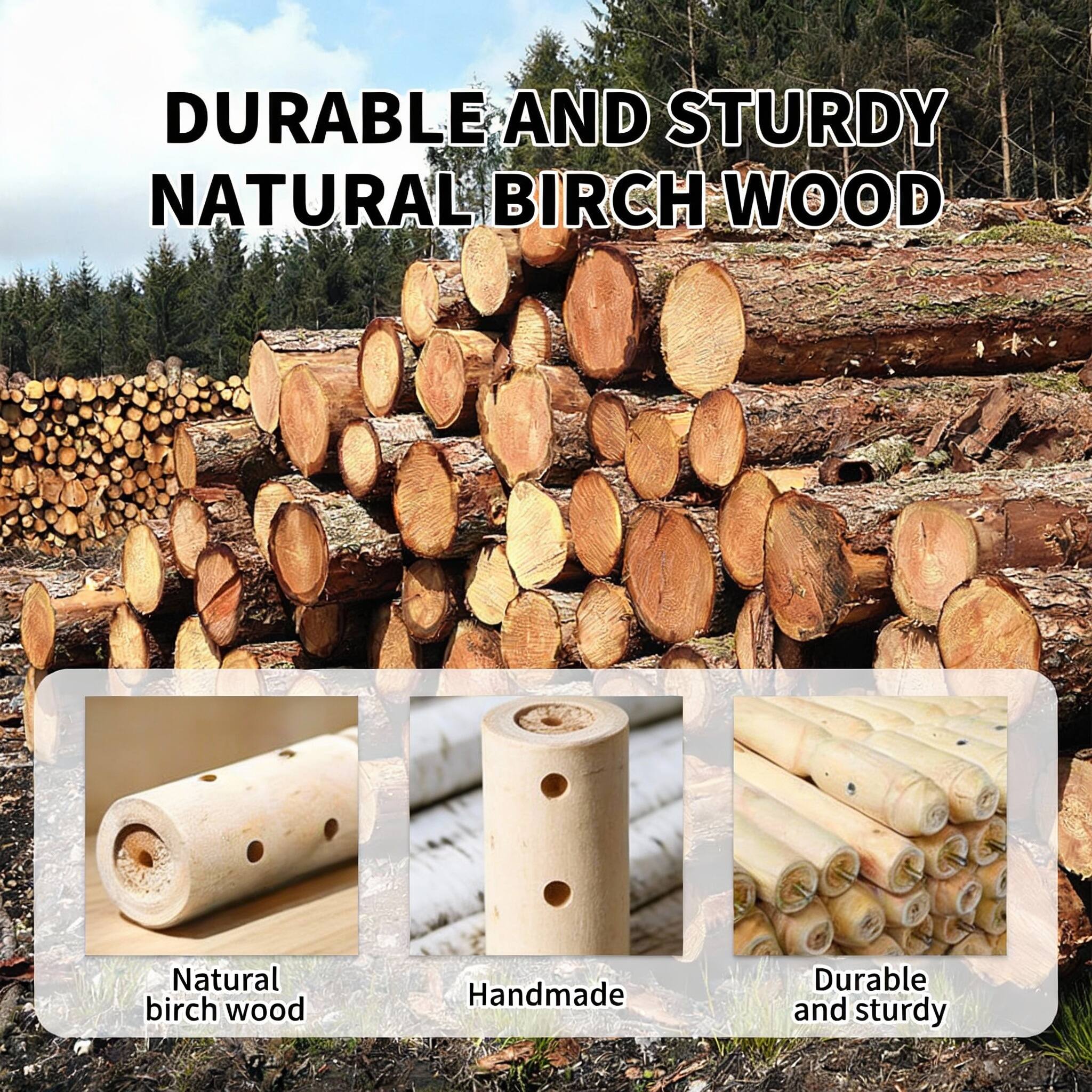 DURABLE AND STURDY NATURAL BIRCH WOOD

Natural birch wood
Handmade
Durable and sturdy
