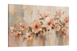 FC Design - Large Canvas 24x36" Floral Flower Art Painting Vintage Style Wall Décor - MultiColor