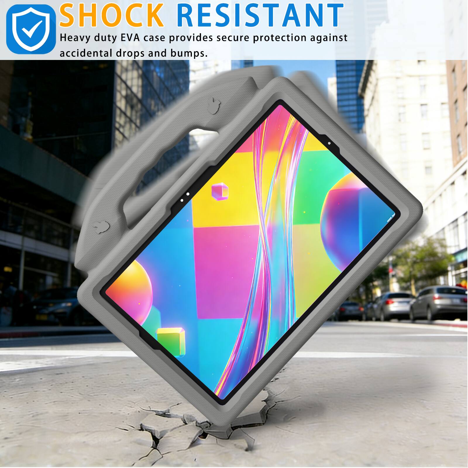 SHOCK RESISTANT  
Heavy duty EVA case provides secure protection against accidental drops and bumps.
