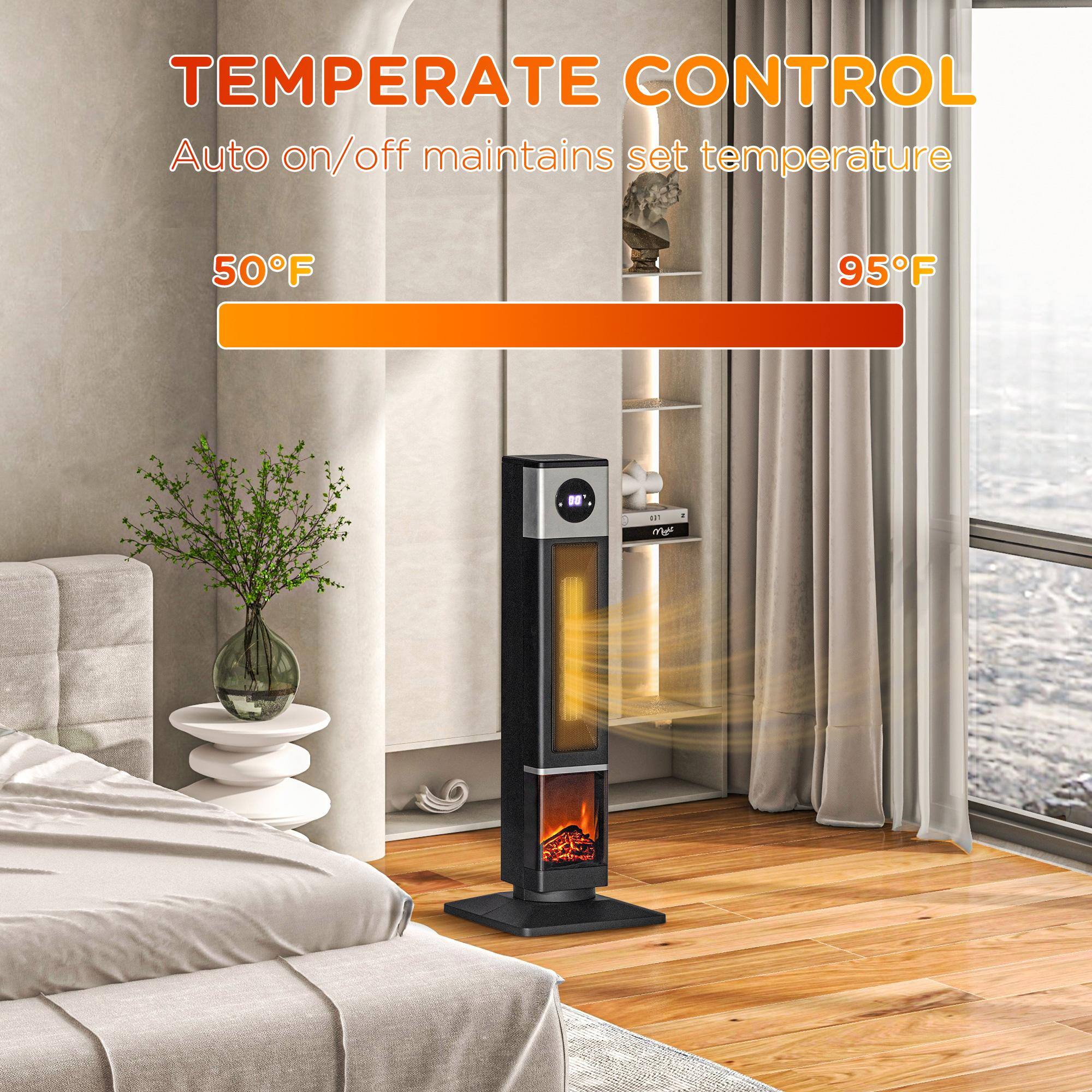 TEMPERATE CONTROL  
Auto on/off maintains set temperature  

50°F  
95°F