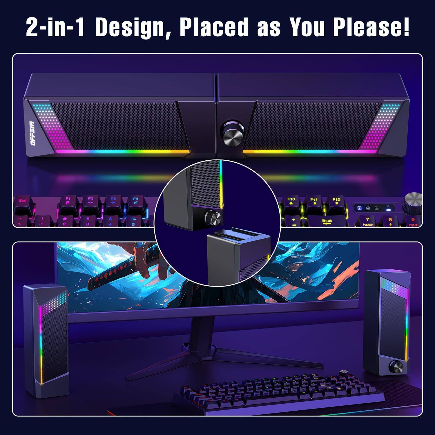 2-in-1 Design, Placed as You Please!