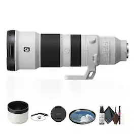 Bundle - FE 400-800mm f/6.3-8 G OSS Lens | Fast Autofocus for Sony E-Mount + More - Black