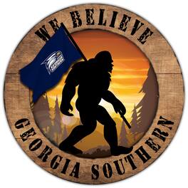 Fan Creations - Georgia Southern Eagles 12'' We Believe Bigfoot Circle Sign - Multicolor